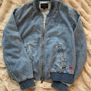 Lucky Brand Denim Bomber Jacket!